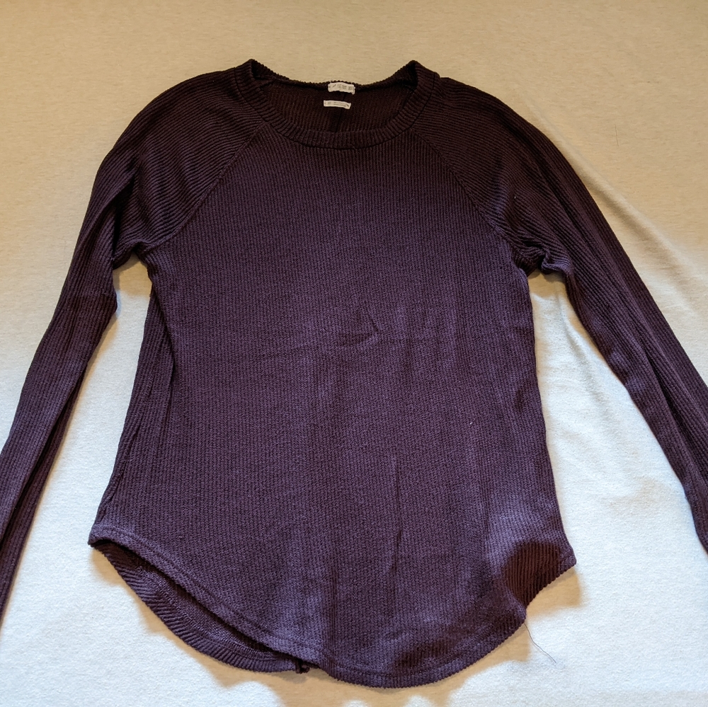 Purple waffle top